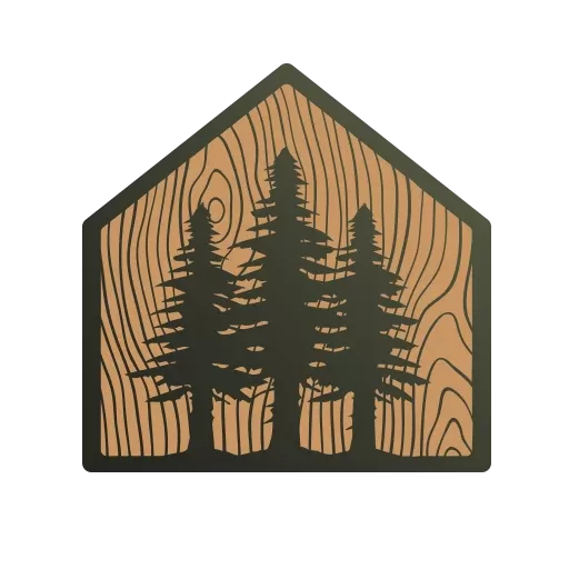 Rustic Edge Remodeling large favicon with three trees.
